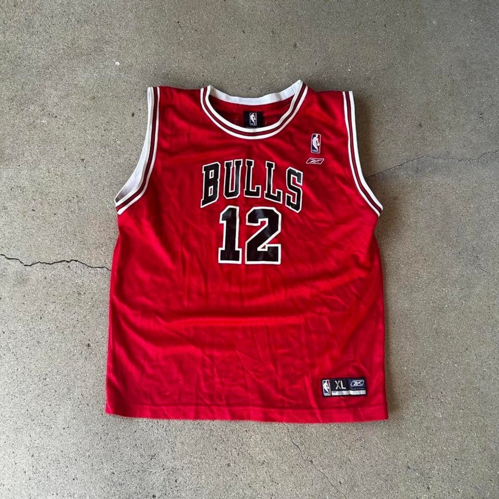 Vintage 2000s Chicago Bulls red Hinrich basketball jersey